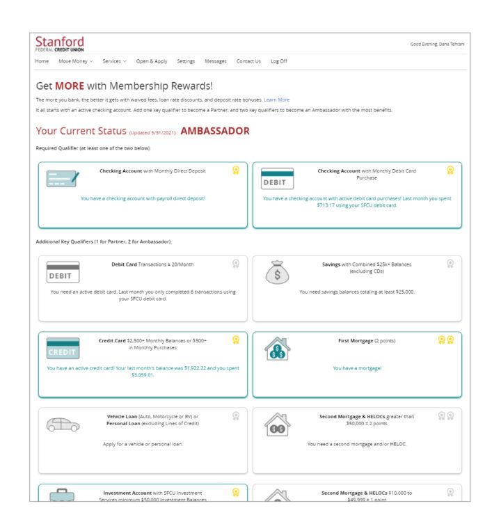 membership rewards tracker