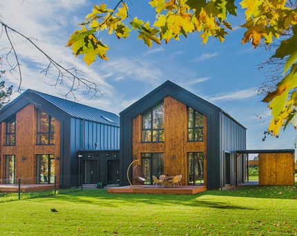 Modern house in the sun